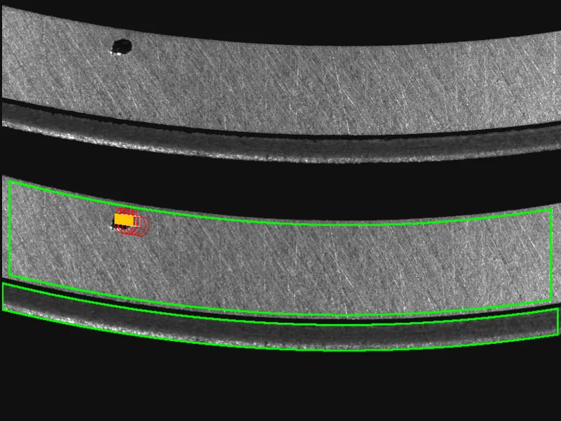 Defect on the top surface