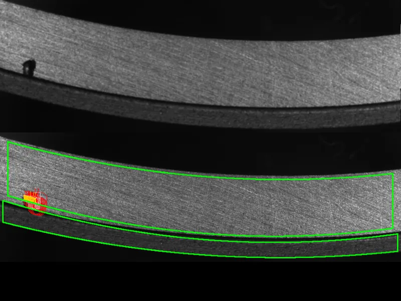 Detection of a hole in the ring