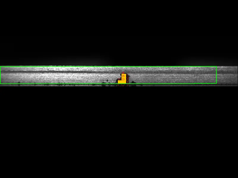 Detection of a defect on the side surface of the ring